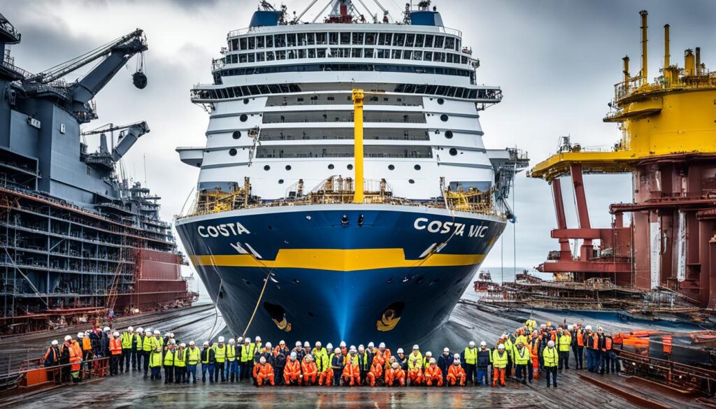 Costa Victoria bei Bremer Vulkan Werft