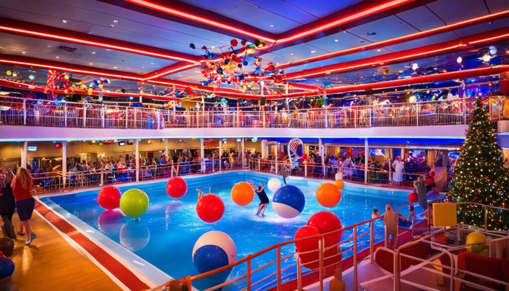 Kreuzfahrtanimation an Bord der Carnival Destiny