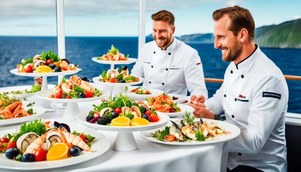 Kulinarische Köstlichkeiten an Bord von Hurtigruten