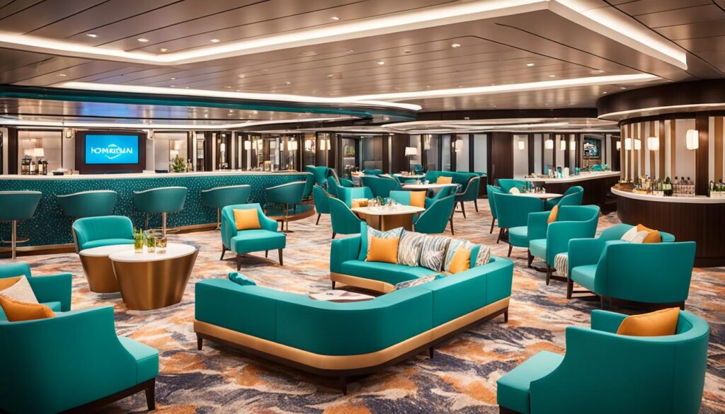 Moderne Lounge auf der Norwegian Jade