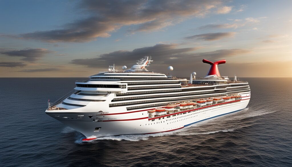 Moderne Nautik und Schiffsdesign der Carnival Destiny