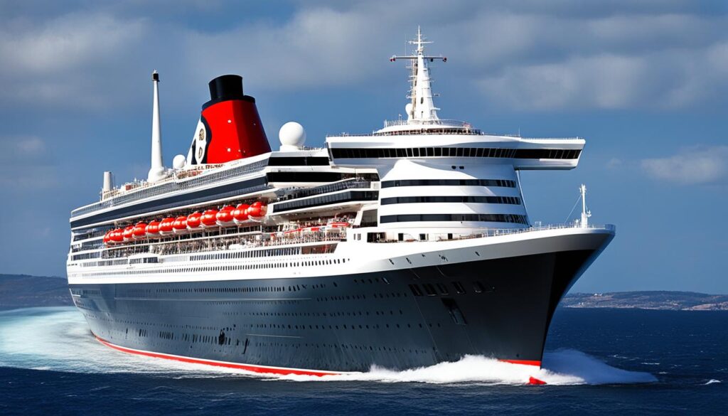 Passagierschiff Ingenieurskunst der Queen Elizabeth 2