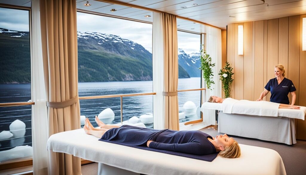 Wellnessangebote an Bord der MS Trollfjord